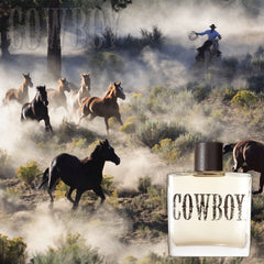 Tru Fragrance & Beauty Cowboy Men's Cologne by Tru Western - A mix of classic outdoor freshness with the rich masculinity of weathered woods and spices - 3.4 oz 100 mL