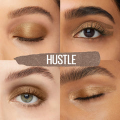Maybelline Color Strike Eye Shadow Pen, Cream to Powder Finish, Full Coverage Pigments, Crease-Resistant, Smudge-Resistant Eye Makeup, Hustle, 0.012 Fl Oz