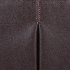 K London 15.6 Inches Faux Leather Men Women Unisex Laptop Shoulder Messenger Office Bag (1810_drk_brn)