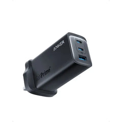 Anker 737 Power Adapter 2 Port Type-C, 1 Port Type-A GaNPrime 120W β Black