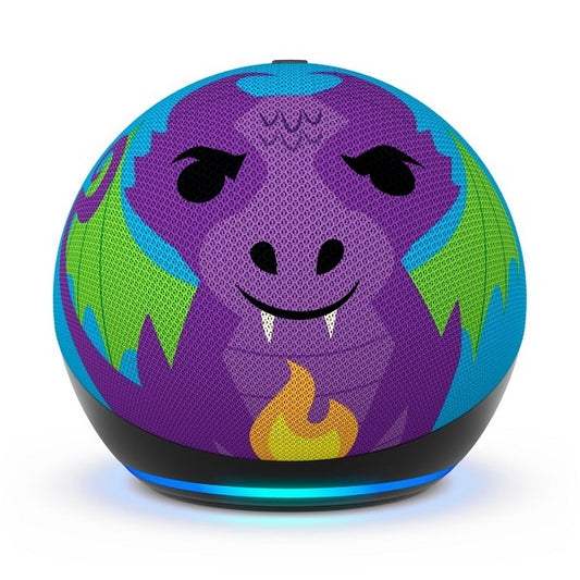 Amazon Echo Dot 5th Gen (Kids Edition) Smart Speaker - Dragon