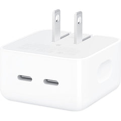 Apple 35W Dual USB Type-C Port Compact Power Adapter (MNWM3AM/A) - White