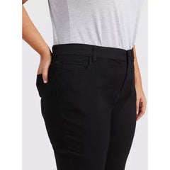 MAX FASHION Skinny Fit High-Rise Full Length Jeans with Pocket Detail-Black
