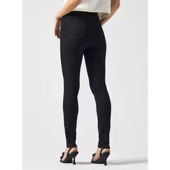 MAX FASHION Plain Skinny Fit Jeans-Black