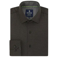 Tom Baine Men's Slim Fit Performance Button Down Dress Shirt