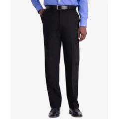 Haggar JMH Men's 4-Way Stretch Classic Fit Flat Front Dress Pant
