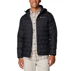 Men's Delta Ridge II Down Zip-Front Hooded Jacket
