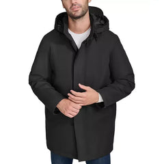 Men's Rain Coat with Removable Hood