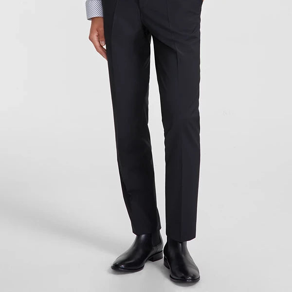 HUGO by Hugo Boss Men's Modern-Fit Solid Wool-Blend Suit Trousers DiscountStore HUGO by Hugo Boss Men's Modern-Fit Solid Wool-Blend Suit Trousers DiscountStore