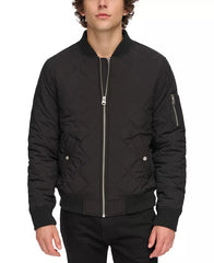 Men's Quilted Fashion Bomber Jacket