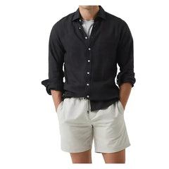 Rodd & Gunn Men's Seaford Sports Fit Long Sleeve Linen Shirt