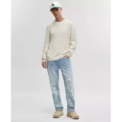 Men's Long-Sleeve Relaxed Crewneck Sweater