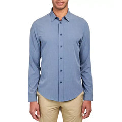 Brooklyn Brigade Men's Stretch Moisture-Wicking Solid Button-Down Shirt