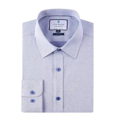 Tom Baine Men's Four-Way Stretch Jacquard Dress Shirt