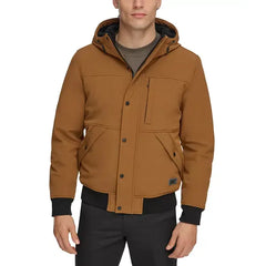 Men's Soft Shell Sherpa Lined Hooded Jacket