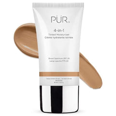 PUR Beauty 4-in-1 Tinted Moisturizer with SPF 20 - Hydrating Skin Tint Face Moisturizer, Primer & Foundation with Shea Butter, Aloe Vera & Vitamin B3 - Vegan Friendly, Paraben Free