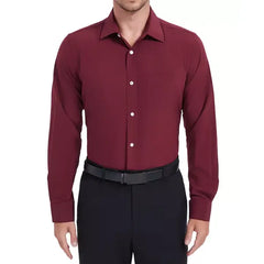 NOBLESON Men Classic-Fit Solid Color Dress Shirt