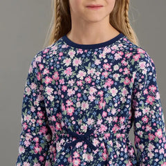 Max fashion All-Over Floral Print Sweat Dress blue