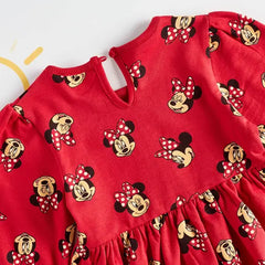 Max fashion All-Over Minnie Mouse Print Sweat Dress red