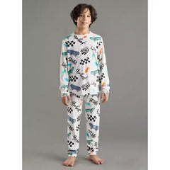 Max fashion All-Over Print Pyjama Set cream