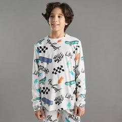 Max fashion All-Over Print Pyjama Set cream