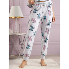 MAX FASHION Lilo and Stitch Print Pyjama Set-Gray