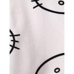 MAX FASHION All-Over Hello Kitty Print T-shirt and Pyjama Set-Cream