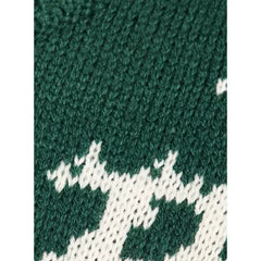Festive Textured Sweater Green