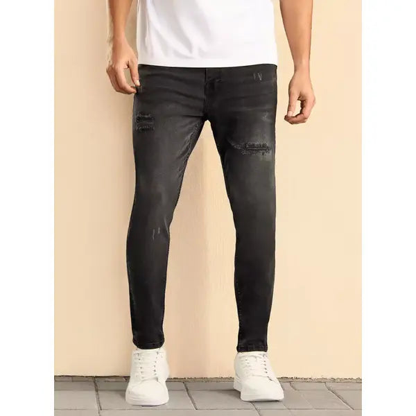 MAX FASHION Carrot Fit Jeans-Black
