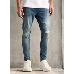 MAX FASHION Carrot Fit Jeans-Blue