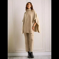 Ribbed Kaftan Sweater brown