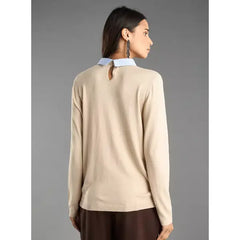 Twofer Sweater Cream