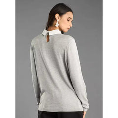 Twofer Sweater Gray