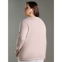 Button Detail Cardigan Pink