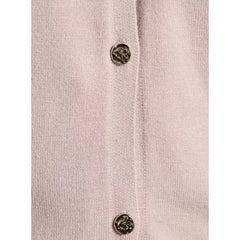 Button Detail Cardigan Pink