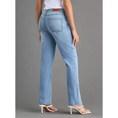 MAX FASHION Straight Fit Jeans-Blue