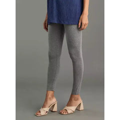 MAX FASHION Plain Maternity Leggings-Gray