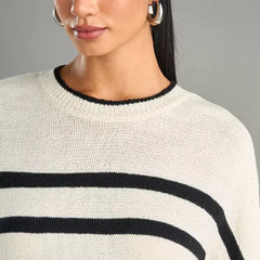 Striped Jumper Black