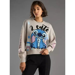 Stitch Print Sweater