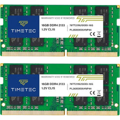 Timetec Premium 32GB KIT (2x16GB) DDR4 2133MHz (PC4-2133P) PC4-17000 SODIMM Laptop RAM β 260-Pin 1.2V CL15 Memory Module for Laptop, Notebook, Mini PC, All-in-One