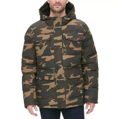 Levi’s® Men's Quilted Four Pocket Parka Hoody Jacket