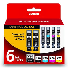 Canon 6-Color Ink Tank Value Pack (4530B012AB)