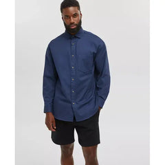 Mode of One Men's Relaxed-Fit Button-Down Twill Shirt