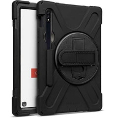 Cellairis Rapture Rugged Case For Samsung Tab A8 With Kickstand & Hand Strap - Black