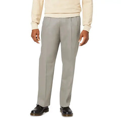 Dockers Men's Signature Relaxed Fit Pleated Iron Free Pants