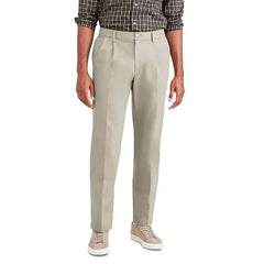 Dockers Men's Signature Classic Fit Pleated Iron Free Pants