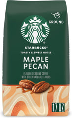 Starbucks Ground Coffee, Flavored Hot or Iced Coffee, Maple Pecan - 17oz