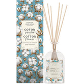 Panier des Sens - Cotton Flower Reed Diffuser 8.1 fl.oz β Long Lasting Fragrance 5+ Months - Elegant Home Decor - Oil-Based Scent Diffuser - Made in France Home Fragrance - 90% Natural Ingredients