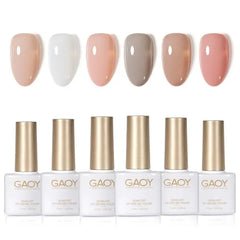 GAOY 6-Color Soak-Off UV Gel Nail Polish Sets