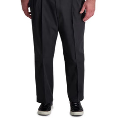 Haggar Big & Tall Cool Right Performance Flex Classic Fit Pleated Pant
